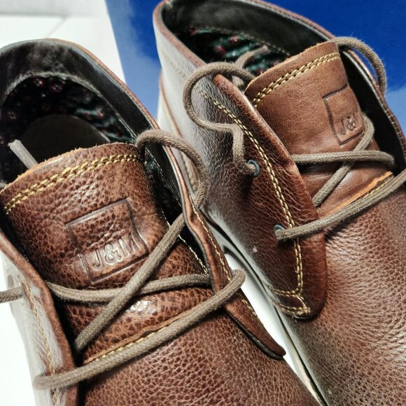 Johnston & Murphy Comstock Boots 8.5M Brown Leather Chukka NOT ORIGINAL BOX - Picture 3 of 16